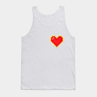 heart in 8 bit style Tank Top